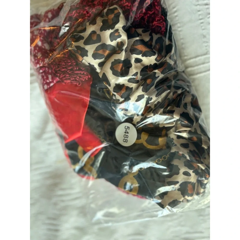 Set‎ Of 5 Hair Bonnets & Bands With Various Prints